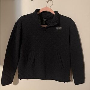 Eddie Bauer Black Quilted Pullover